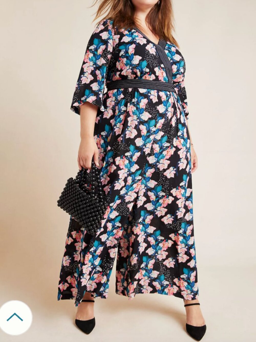 NWT Blank London | Anthropologie Montage Floral Wide-Leg Jumpsuit | Size 1X